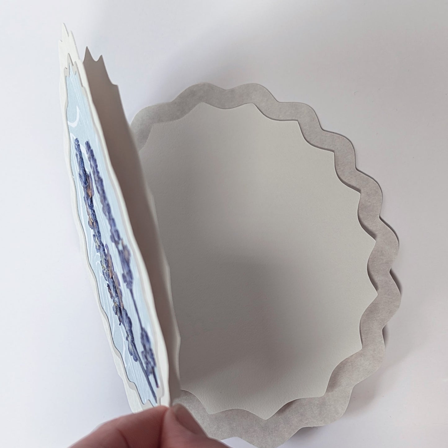 Flora of Affection – Suminagashi Notecard