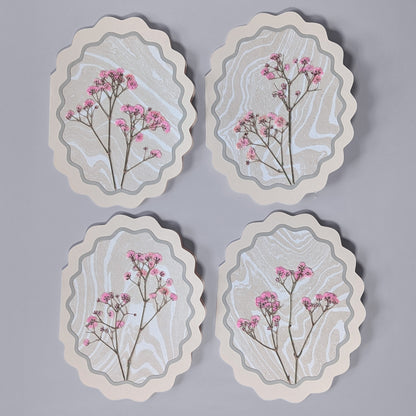 Flora of Affection – Suminagashi Notecard