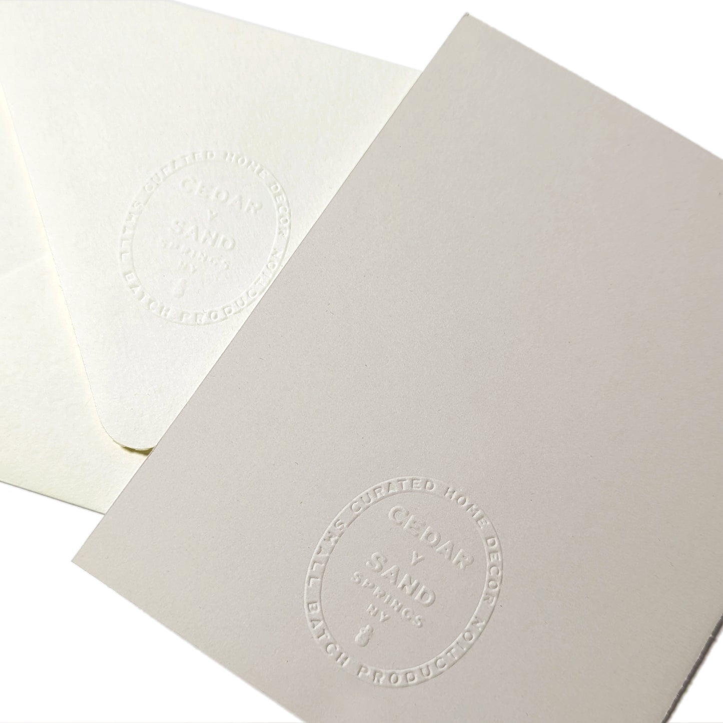 Suminagashi Pressed Flora Notecard | Meadow Wheat