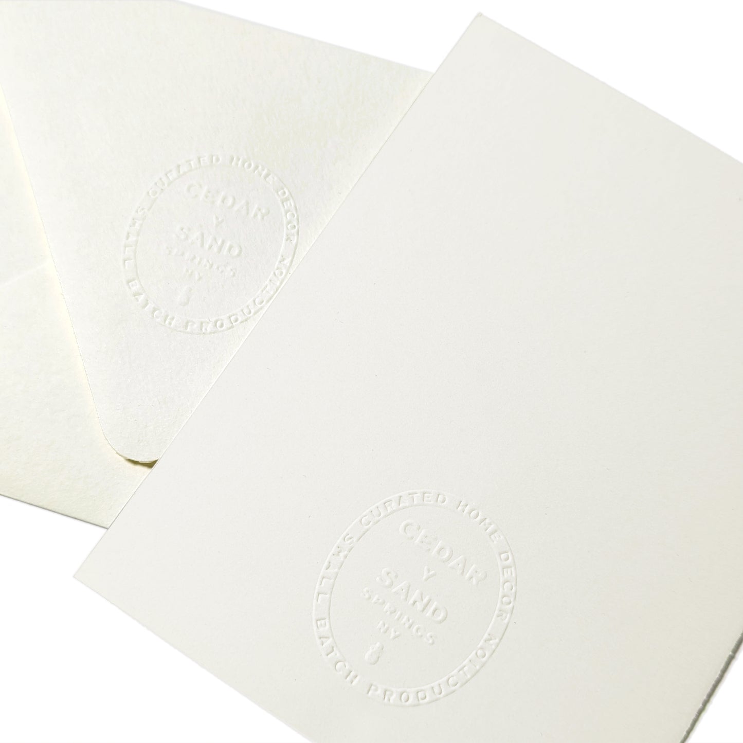 Suminagashi Pressed Flora Notecard | Walking Dunes Wheat