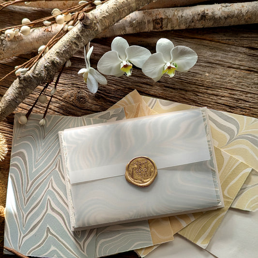 Shimmer & Shine Suminagashi Notecards- Set of 6