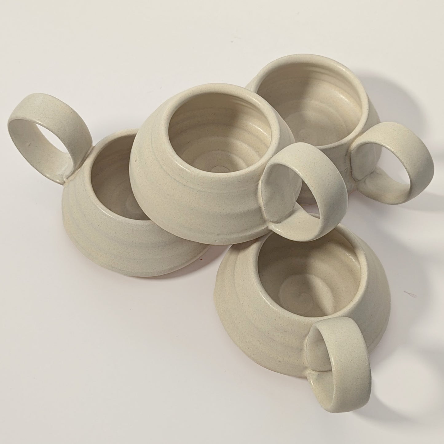 Gravesco Pottery | Handled Stoneware Tea Light Candle Holder