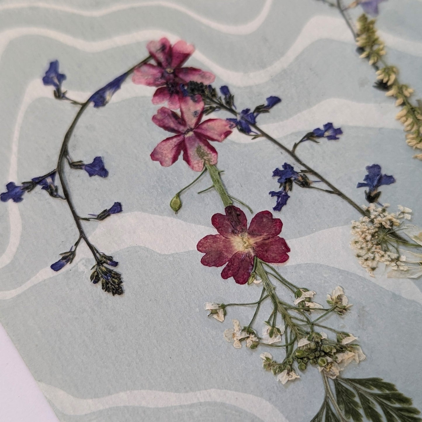 Initials By Nature Frameable Notecards | Suminagashi Springs