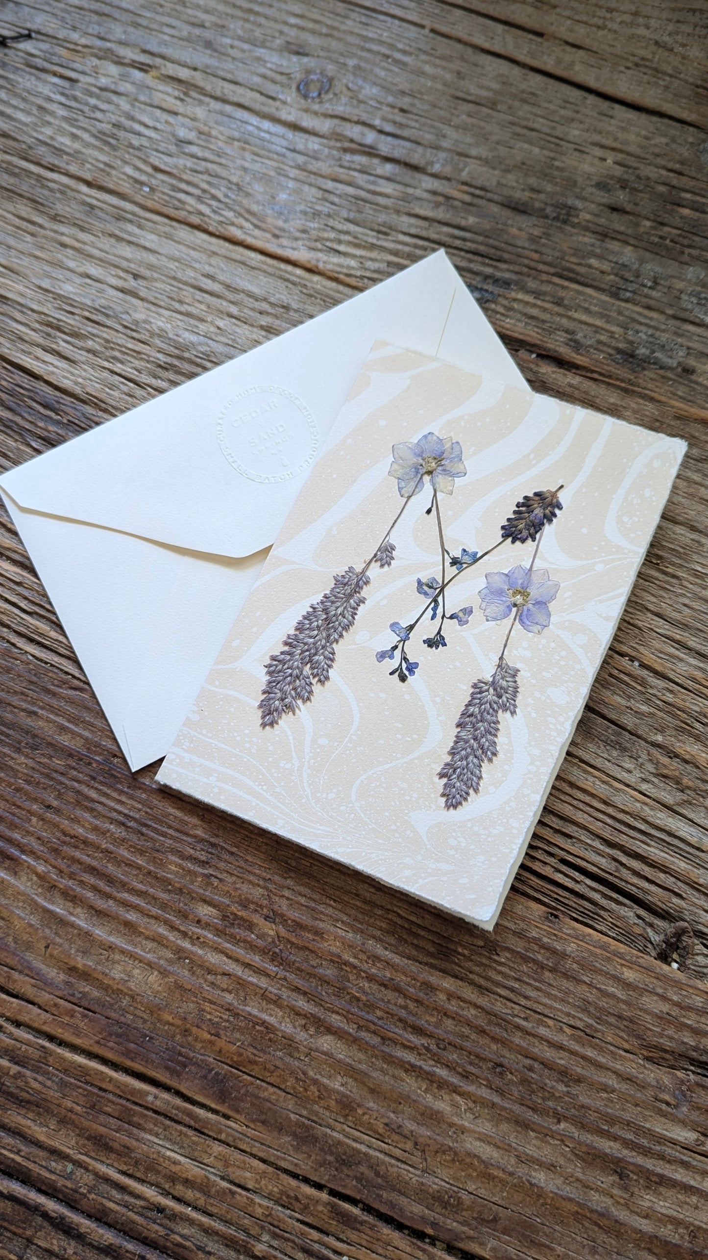 Initials by Nature Notecard