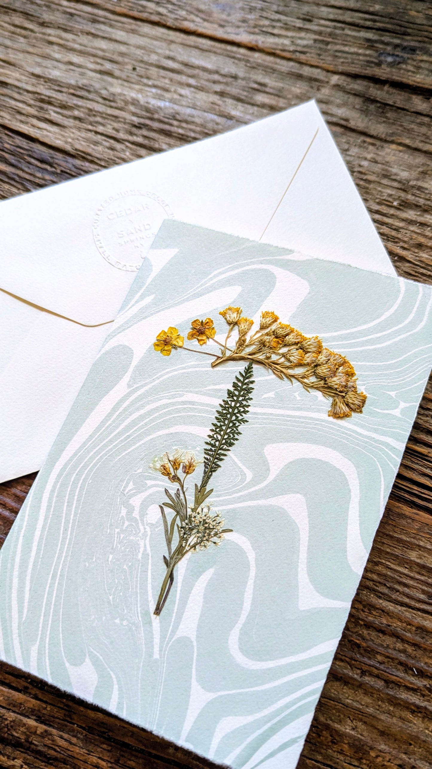 Initials by Nature Notecard