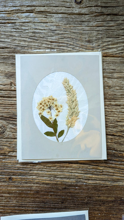 Suminagashi Pressed Flora Notecard: Meadow NEW