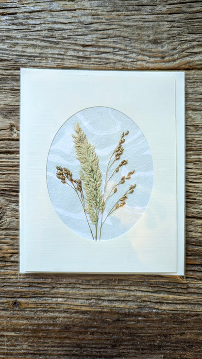 Suminagashi Pressed Flora Notecard: Walking Dunes NEW