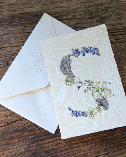 Initials by Nature Notecard