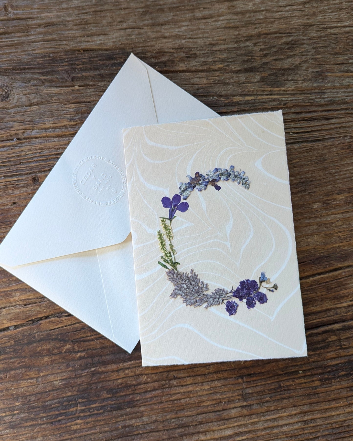 Initials by Nature Notecard