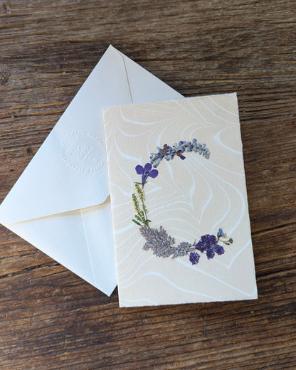 Initials by Nature Notecard