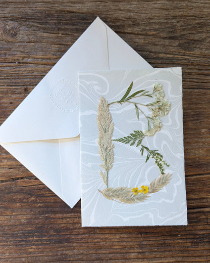 Initials by Nature Notecard